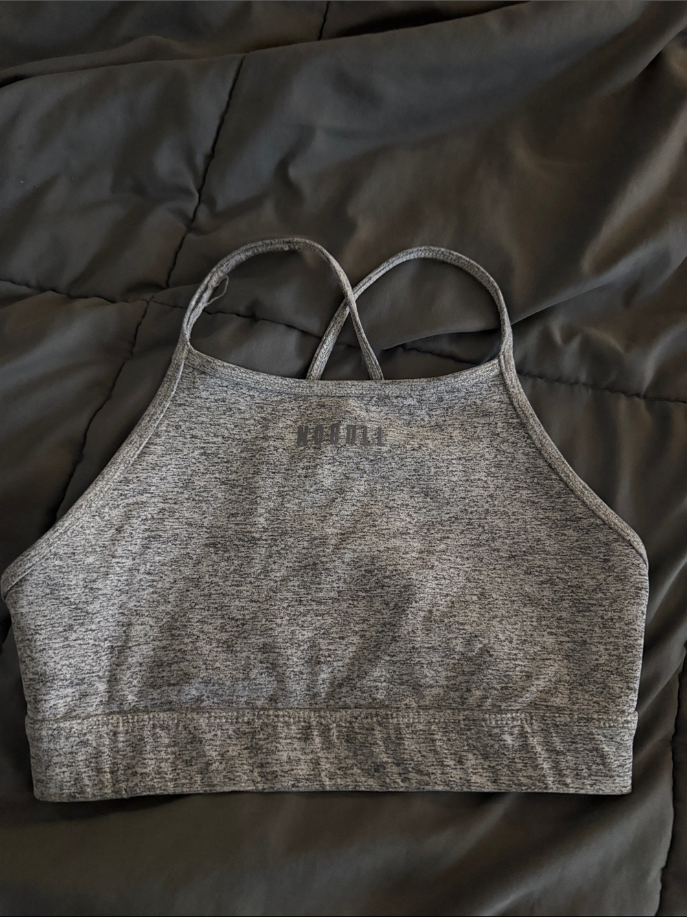 NOBULL Women’s Gray Sports Bra - Heather Gray